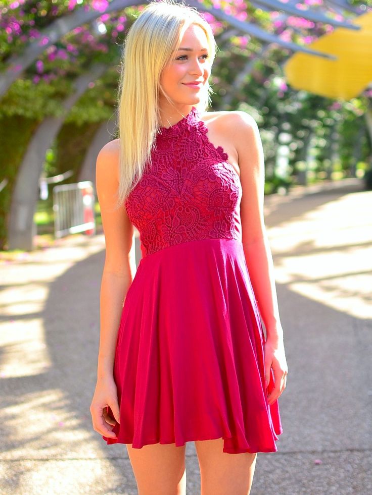 Hot Pink Homecoming Dresseslace Homecoming Dress Cute Homecoming Dresses Cheap Homecoming 